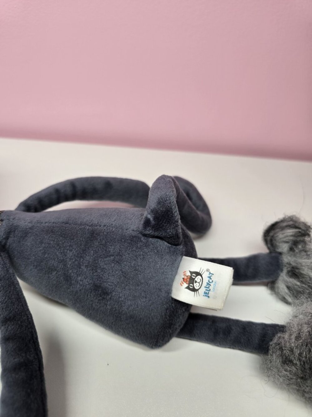 Jellycat Swellegant Kitty Cat Elegant Fancy Fluffy Glitter Plush 14"-Matted Hair - Picture 11 of 16